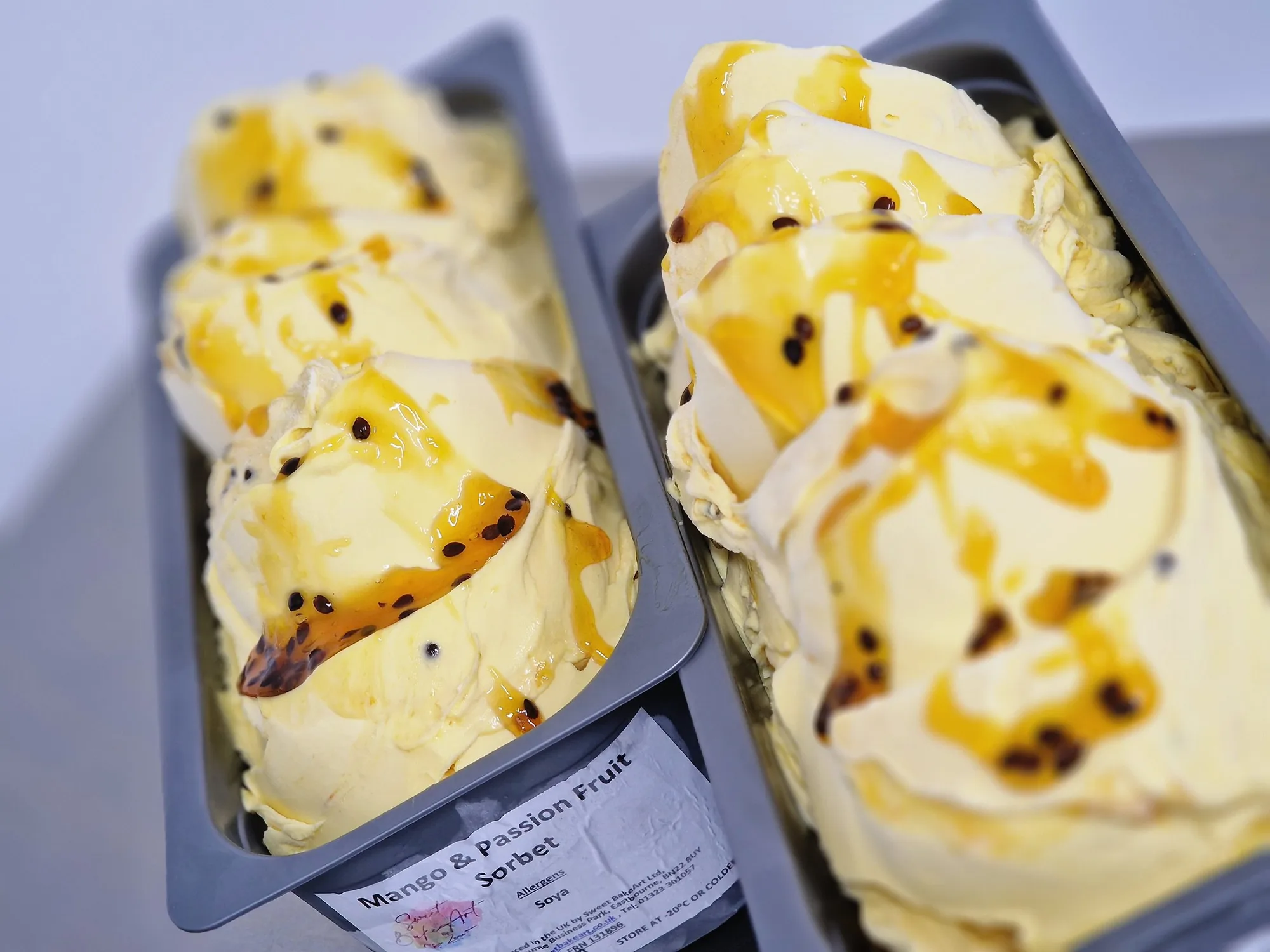 Artisan gelato selection