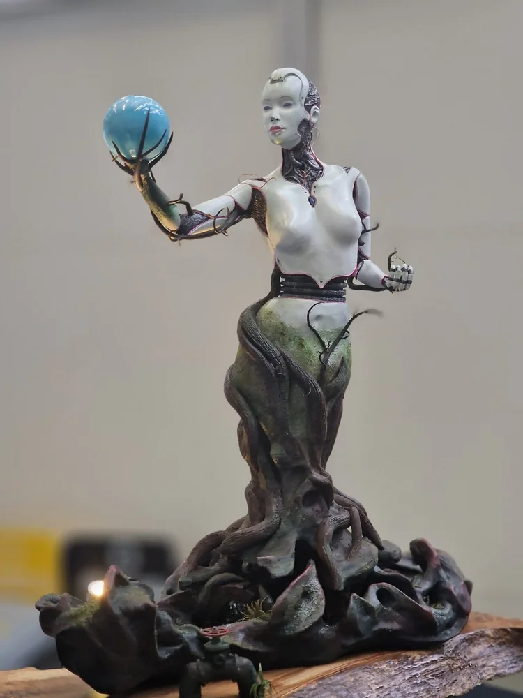 Handcrafted chocolate sculpture